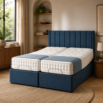 5'0 FT & 6'0 FT Electric Adjustable Bed Frame with Wired Remote