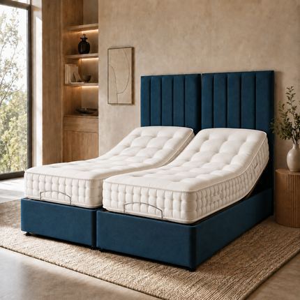 5'0 FT & 6'0 FT Electric Adjustable Bed Frame with Wired Remote